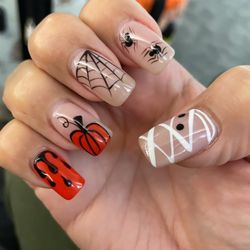 Pink Mani Nails - Halloween Nails by Cathy!