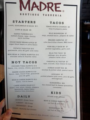 Menu photo 4 Madre - Boutique Taqueria Boise, ID