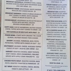 The Fork and Pie Bakery - Here's a look at the menu.
