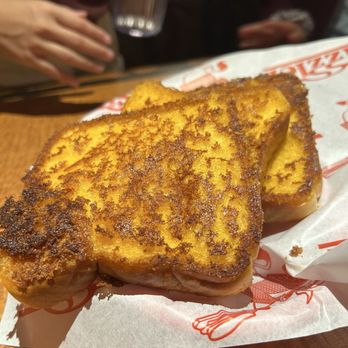 Sizzler - Cheese Toast has light crisp exterior with an inside soft texture - Seafood Near Me - San Jose, California