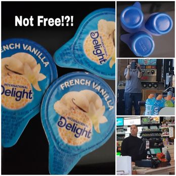 7-Eleven - Flavored Creamers, female worker and non uniformed worker. *She was doing the job of the surveillance cameras * - Gas Stations Near Me - Fort Worth, Texas