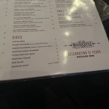 Moonshine Grill - Menu - Southern Near Me - Austin, Texas Moonshine Grill - Menu - Southern Near Me - Austin, Texas