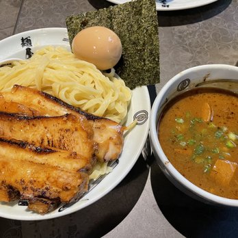 Menya Muso - Hybrid Tsukemen (large upgrade and extra chashu with egg) - Ramen Near Me - Seattle, Washington Menya Muso - Hybrid Tsukemen (large upgrade and extra chashu with egg) - Ramen Near Me - Seattle, Washington