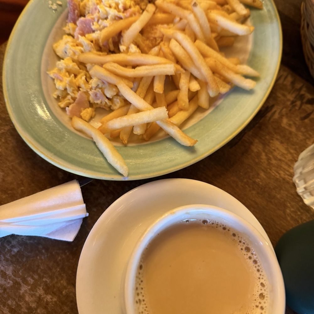 Scramble eggs and ham Scramble eggs and ham