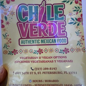 Chile Verde - Mexican Near Me - St. Petersburg, Florida Chile Verde - Mexican Near Me - St. Petersburg, Florida