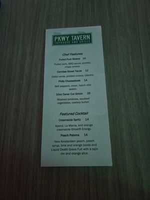 Menu photo 7 PKWY Tavern - Volunteer Henderson, NV Menu photo 7 PKWY Tavern - Volunteer Henderson, NV