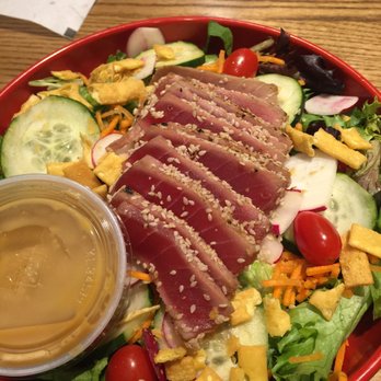 Newk's Eatery - Ahi tuna salad with ginger dressing - Salad Near Me - Rogers, Arkansas Newk's Eatery - Ahi tuna salad with ginger dressing - Salad Near Me - Rogers, Arkansas
