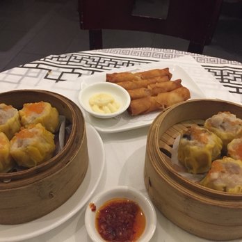 Photo of Ping's Seafood - New York, NY, United States. The goods. Sui Mai and Spring Rolls