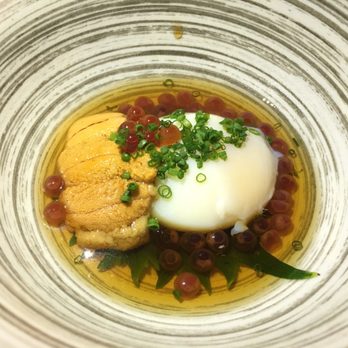 Double Knot - Soft boiled egg with uni and roe - Sushi Bars Near Me - Philadelphia, Pennsylvania Double Knot - Soft boiled egg with uni and roe - Sushi Bars Near Me - Philadelphia, Pennsylvania
