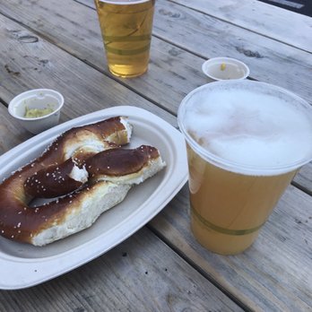 Attic Brewing Company - Drinks and pretzel! - Breweries Near Me - Philadelphia, Pennsylvania