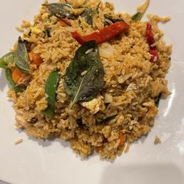 Basil fried rice. Basil fried rice.
