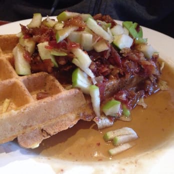 Mimi's Cafe - Bacon and Apple waffle tell them to hold the orange zest. - Breakfast & Brunch Near Me - Columbus, Ohio Mimi's Cafe - Bacon and Apple waffle tell them to hold the orange zest. - Breakfast & Brunch Near Me - Columbus, Ohio