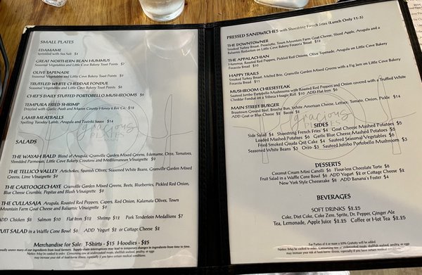 Menu photo 6 Gracious Plates on Main Franklin, NC