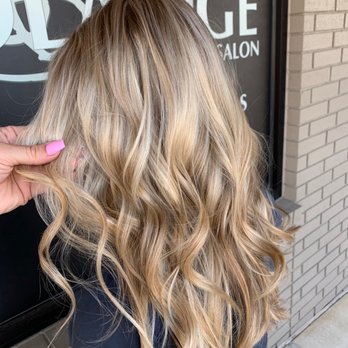 Solange Salon - Chelsea giving her client blonde with dimension - Hair Salons Near Me - Fayetteville, Arkansas Solange Salon - Chelsea giving her client blonde with dimension - Hair Salons Near Me - Fayetteville, Arkansas