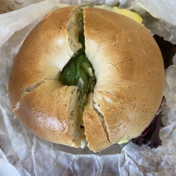 Charles River Coffee House - a bagel sandwich - Coffee & Tea Near Me - Natick, Massachusetts