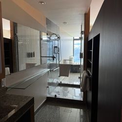 Bathroom with a view