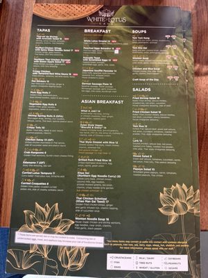 Menu photo 8 White Lotus Cafe Colorado Springs, CO