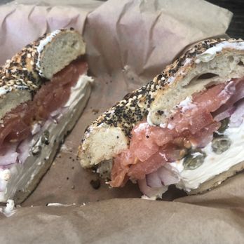 Seaside Bagels - Everything bagel with Lox - Bagels Near Me - Wilmington, North Carolina Seaside Bagels - Everything bagel with Lox - Bagels Near Me - Wilmington, North Carolina