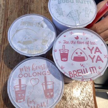 Yaya Tea Garden - Punny bubble milk tea covers of our taro milk teas! - Bubble Tea Near Me - New York, New York