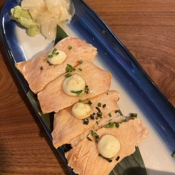 RAKKAN Ramen - Redondo Beach - Seared 4pcs Salmon* - Ramen Near Me - Redondo Beach, California RAKKAN Ramen - Redondo Beach - Seared 4pcs Salmon* - Ramen Near Me - Redondo Beach, California