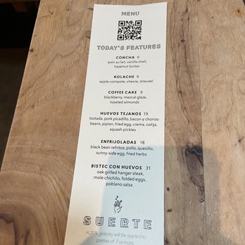 Suerte - Brunch menu - Mexican Near Me - Austin, Texas Suerte - Brunch menu - Mexican Near Me - Austin, Texas