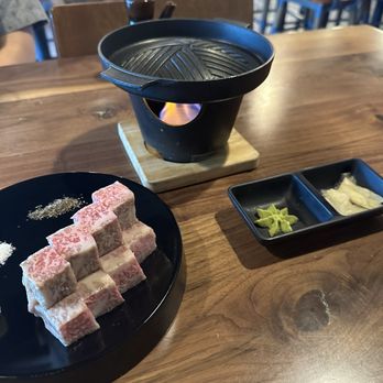 Kan Sushi - A5 Wagyu cube steak...absolutely mouth watering! - Sushi Bars Near Me - Honolulu, Hawaii Kan Sushi - A5 Wagyu cube steak...absolutely mouth watering! - Sushi Bars Near Me - Honolulu, Hawaii