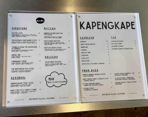 Menu photo 1 Boondocks Coffee Roasters Los Angeles, CA Menu photo 1 Boondocks Coffee Roasters Los Angeles, CA