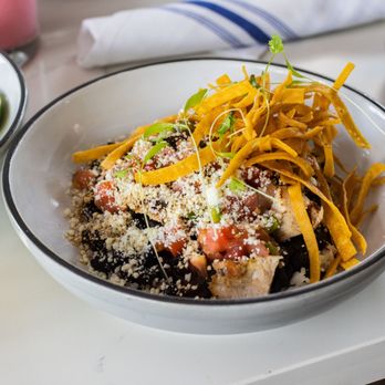 Dish Society - ANCHO CHICKEN BOWL
Grilled chicken, ancho sauce, jasmine rice, black beans, pico de gallo, cotija cheese, and crispy tortilla strips. - Breakfast & Brunch Near Me - Houston, Texas Dish Society - ANCHO CHICKEN BOWL
Grilled chicken, ancho sauce, jasmine rice, black beans, pico de gallo, cotija cheese, and crispy tortilla strips. - Breakfast & Brunch Near Me - Houston, Texas