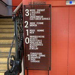 Galeries Lafayette - Store directory