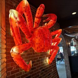 Hook & Reel Cajun Seafood & Bar - Huge Wall Crab