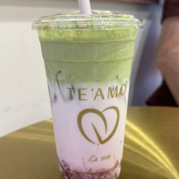 Dalgona Matcha Strawberry Dalgona Matcha w/o boba