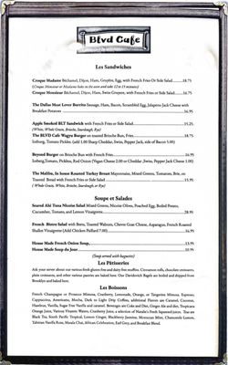 Menu photo 3 Blvd Cafe Sarasota, FL Menu photo 3 Blvd Cafe Sarasota, FL