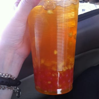 Fruitealicious - Pineapple green tea with strawberry pop and pineapple bits - Coffee & Tea Near Me - Carrollton, Texas Fruitealicious - Pineapple green tea with strawberry pop and pineapple bits - Coffee & Tea Near Me - Carrollton, Texas