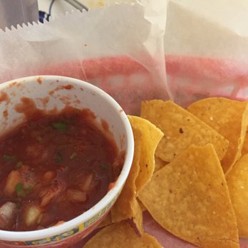 Maya's Cafe - Chips and salsa may seem small but they refill regularly if you need. Spicy salsa. - Latin American Near Me - San Jose, California
