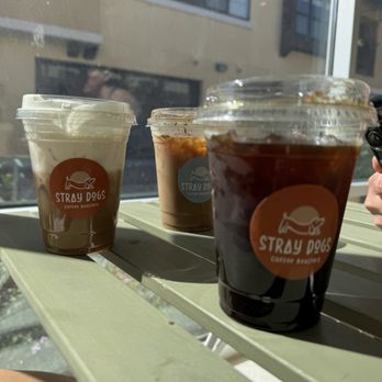 Stray Dogs Coffee Roasters - Cold brew , brown sugar cinnamon latte, and corn dog latte. - Coffee Roasteries Near Me - Riverside, California Stray Dogs Coffee Roasters - Cold brew , brown sugar cinnamon latte, and corn dog latte. - Coffee Roasteries Near Me - Riverside, California
