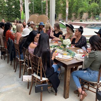 Big Top Rentals - The farmhouse tables and beautiful wooden chairs. - Party Equipment Rentals Near Me - Anaheim, California
