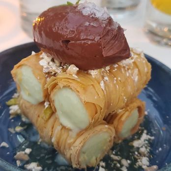 Byblos Miami - Baklava stuffed with Vanilla ice cream. - Mediterranean Near Me - Miami Beach, Florida