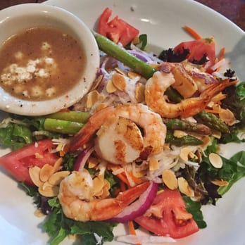 Tam's Backstage - grilled shrimp & scallop salad - New American Near Me - Cumming, Georgia Tam's Backstage - grilled shrimp & scallop salad - New American Near Me - Cumming, Georgia
