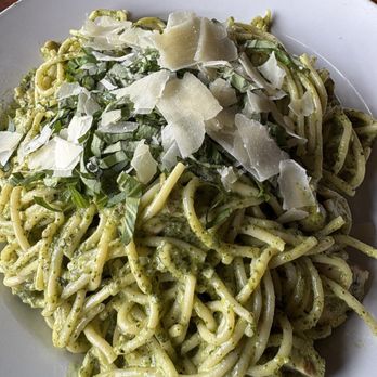 Geraldi's - Creamy Pesto Spaghetti - Pizza Near Me - Fayetteville, Arkansas Geraldi's - Creamy Pesto Spaghetti - Pizza Near Me - Fayetteville, Arkansas
