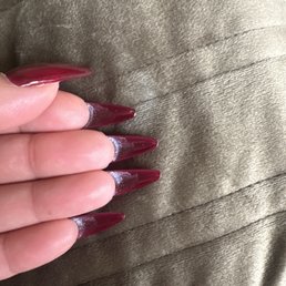 There was still glue all over my nails because she didn't clean them properly. Never coming back. Don't waste your money here.