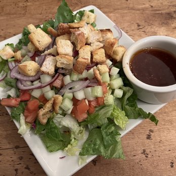 Lou Malnati's Pizzeria - House Salad with House Dressing. - Pizza Near Me - Elk Grove, Illinois Lou Malnati's Pizzeria - House Salad with House Dressing. - Pizza Near Me - Elk Grove, Illinois