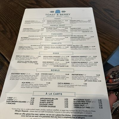 Menu photo 7 Toast & Berry Montgomery, OH Menu photo 7 Toast & Berry Montgomery, OH