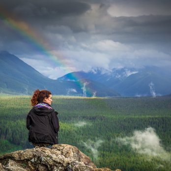 Jesse Alvarado Photography - Real rainbow at Rattlesnake Ridge! Environmental portraiture. - Session Photography Near Me Jesse Alvarado Photography - Real rainbow at Rattlesnake Ridge! Environmental portraiture. - Session Photography Near Me