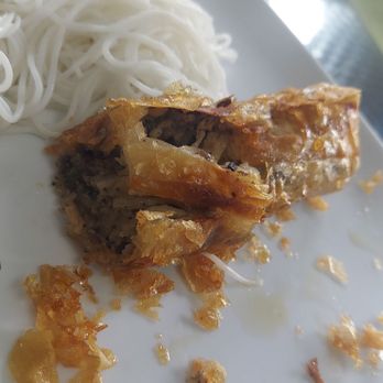Pho Huynh Sang - Vegetarian imperial rolls AFTER we attacked! - Vietnamese Near Me - San Francisco, California
