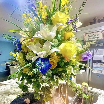 Belleview Florist - Same, Gorgeous and Attention to detail Silk Floral arrangement just a different angle. - Florists Near Me - Belleview, Florida Belleview Florist - Same, Gorgeous and Attention to detail Silk Floral arrangement just a different angle. - Florists Near Me - Belleview, Florida