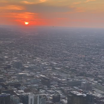 Willis Tower - Fiery sunset from 103 floors up - Landmarks & Historical Buildings Near Me - Chicago, Illinois Willis Tower - Fiery sunset from 103 floors up - Landmarks & Historical Buildings Near Me - Chicago, Illinois