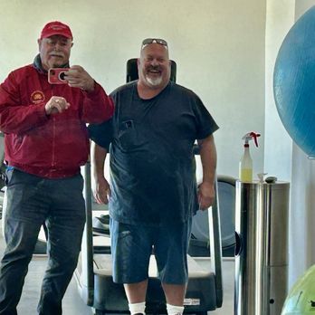 River Sands RV Resort - Manager Lou Milioti & Wayne in red from the gym. - RV Parks Near Me - Ehrenberg, Arizona River Sands RV Resort - Manager Lou Milioti & Wayne in red from the gym. - RV Parks Near Me - Ehrenberg, Arizona
