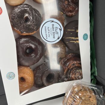 Fluff Bake Shop - A dozen doughnuts - Bakeries Near Me - Noblesville, Indiana