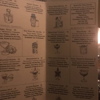 The In Between - Menu! - Cocktail Bars Near Me - Port Townsend, Washington