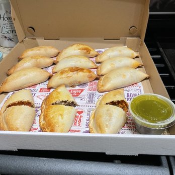 The Empanada Maker - This is a mix of a dozen empanadas Beef Pot Roast Chicken Florentine The Diablo - New American Near Me - Mission Viejo, California The Empanada Maker - This is a mix of a dozen empanadas Beef Pot Roast Chicken Florentine The Diablo - New American Near Me - Mission Viejo, California